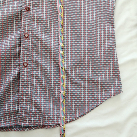 Robert Graham Men's Classic Fit Button Up Red and Blue Checkered XL - Picture 12 of 16